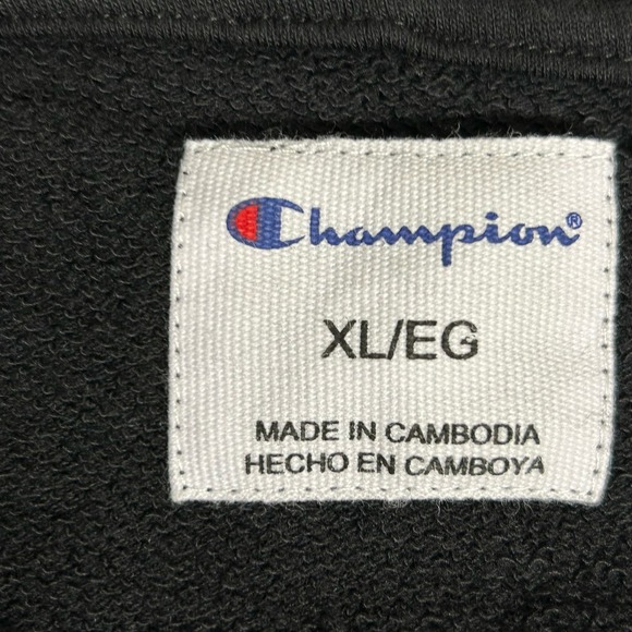 Champion Women’s Black/Grey Hoodie with Adjustable Waist Size XL - Picture 4 of 8